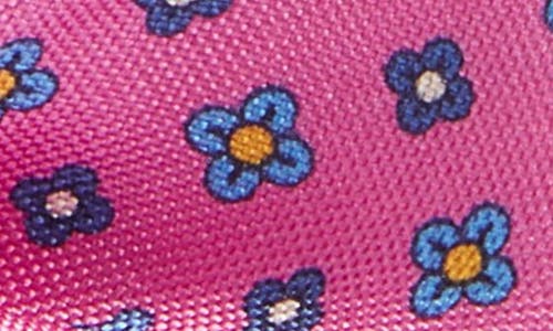 Shop Edward Armah Neat Floral Silk Bow Tie In Pink