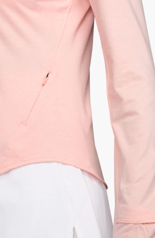 Nike Swift Dri-fit Uv Half Zip Running Top In Pink