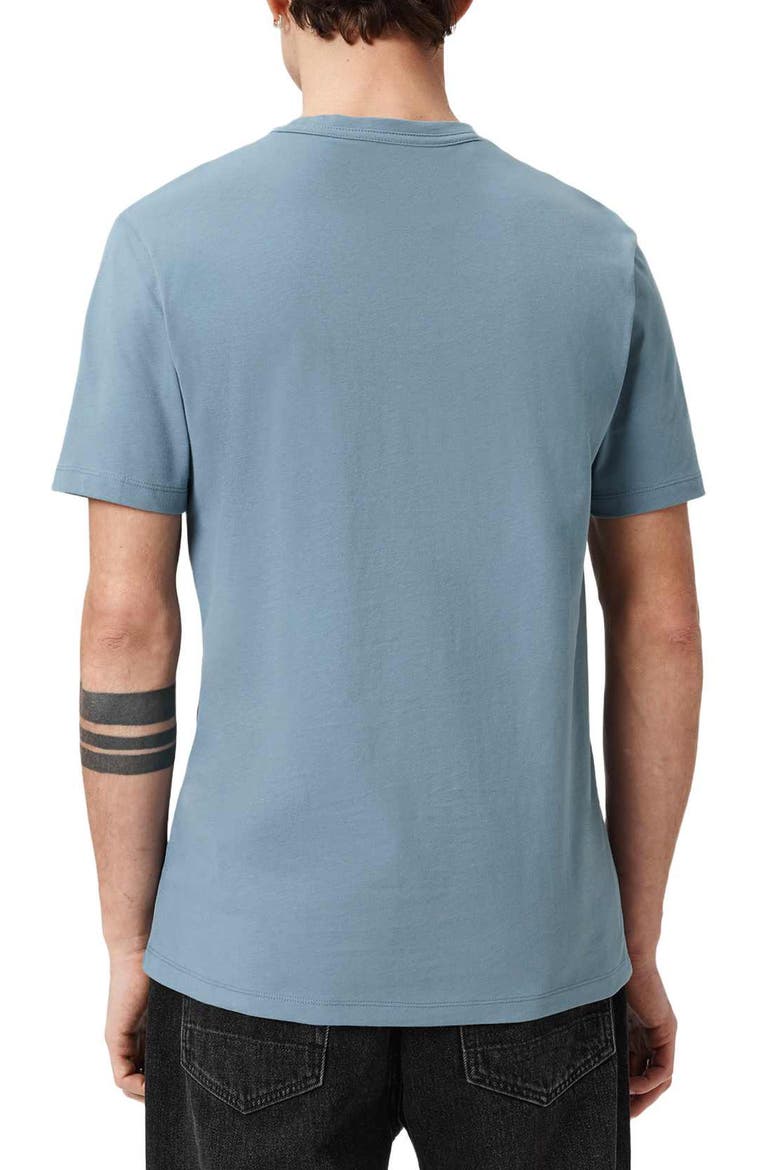 Brace Cotton T-Shirt, Alternate, color, COASTLINE BLUE