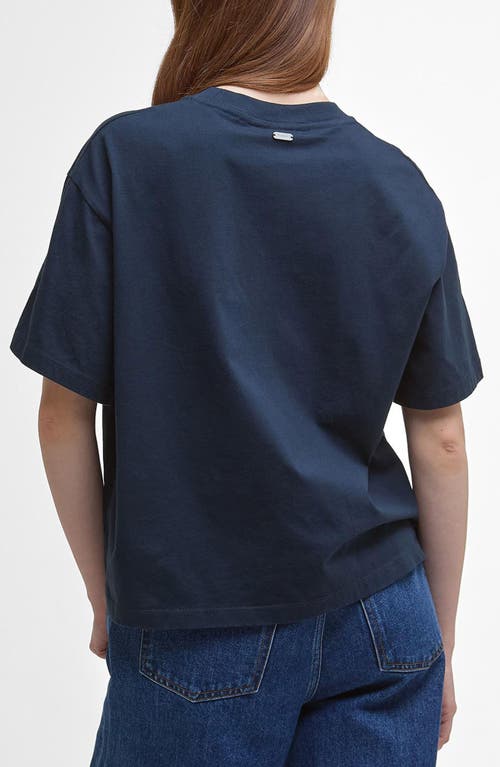 Barbour Jema Oversize Logo T-shirt In Blue