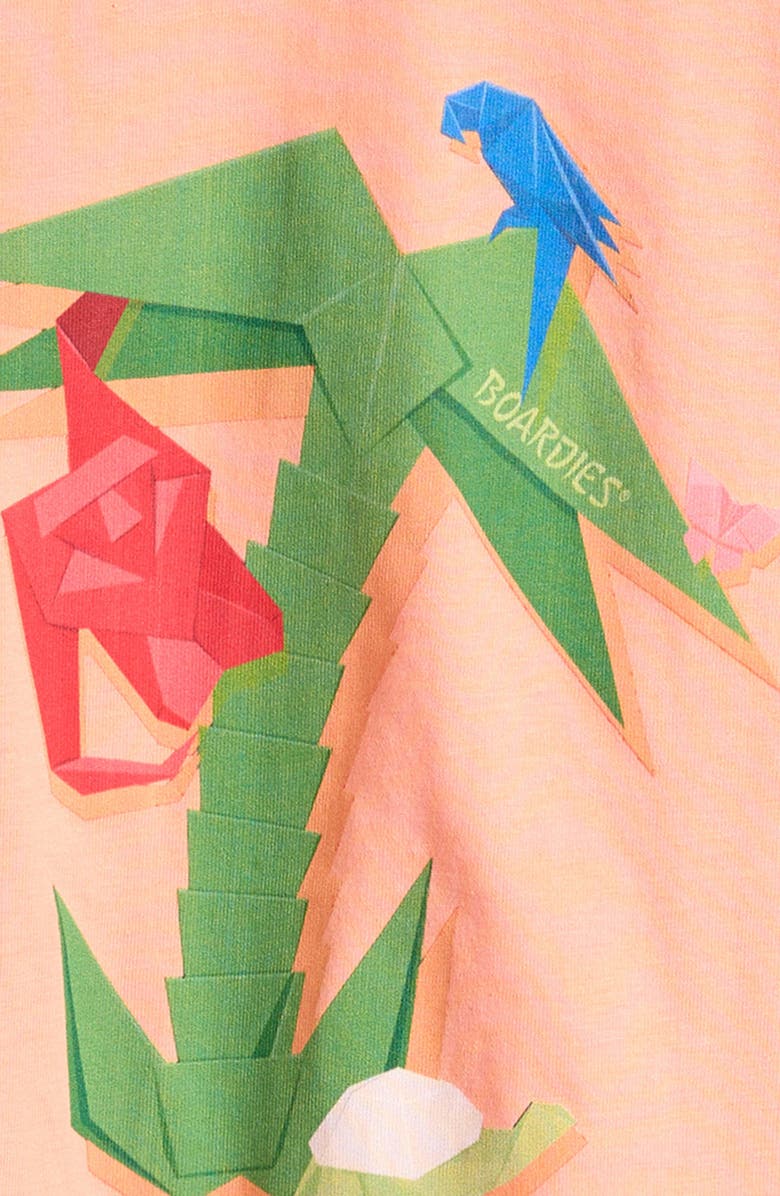 Boardies Kids' Origami Cotton Graphic T-Shirt, Alternate, color, Peach