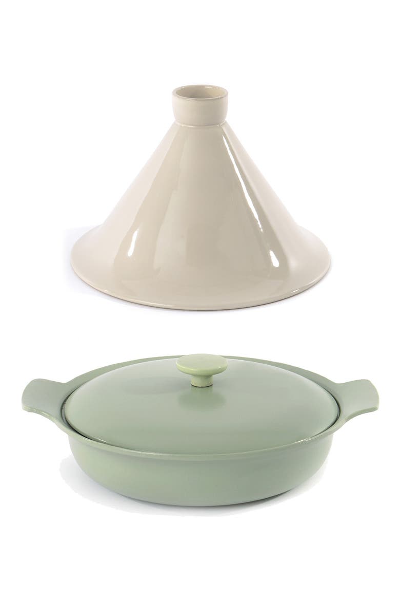 INTERNATIONAL Ron 2-Piece Tajine Set - Green, Main, color, GREEN/ WHITE