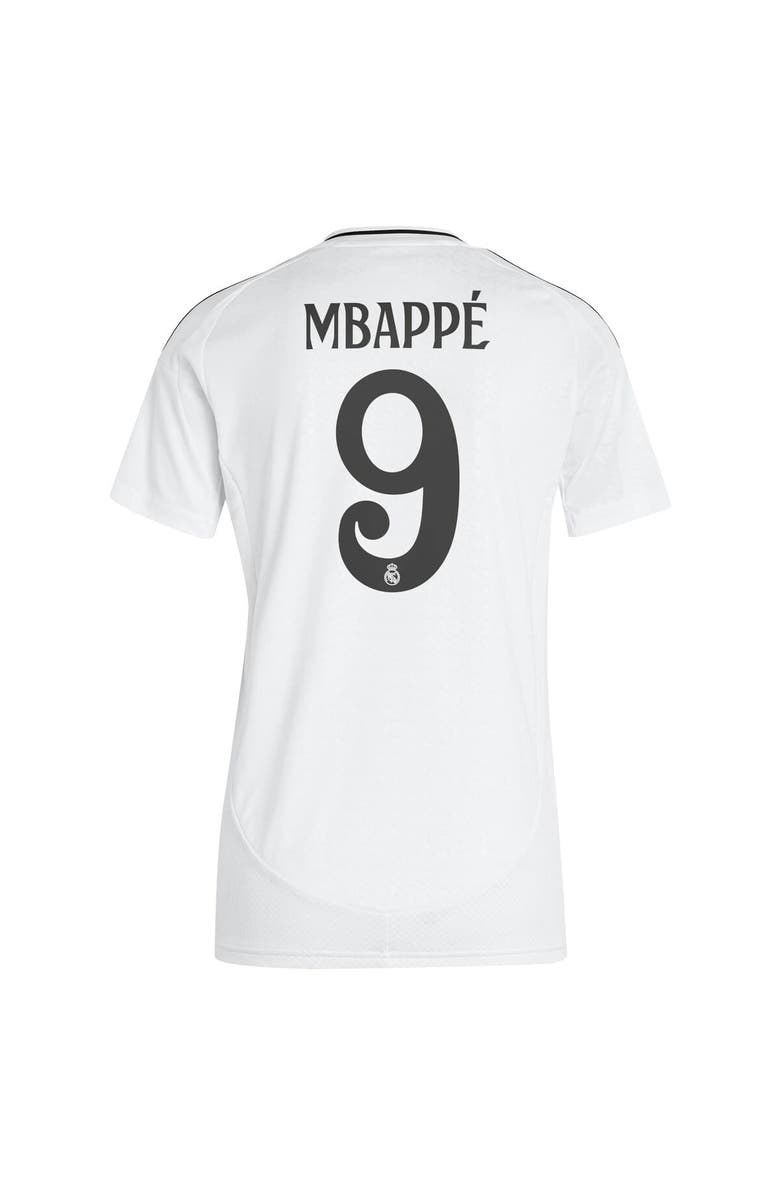 adidas Women's adidas Kylian Mbappé White Real Madrid 2024/25 Home Replica Player Jersey, Alternate, color,