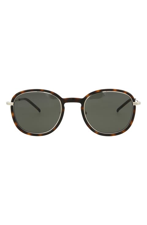49mm Round Sunglasses
