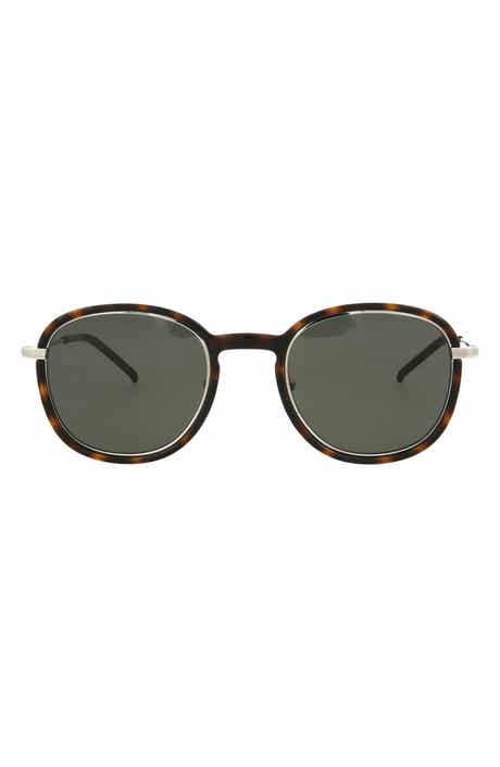 Saint Laurent 49mm Round Sunglasses