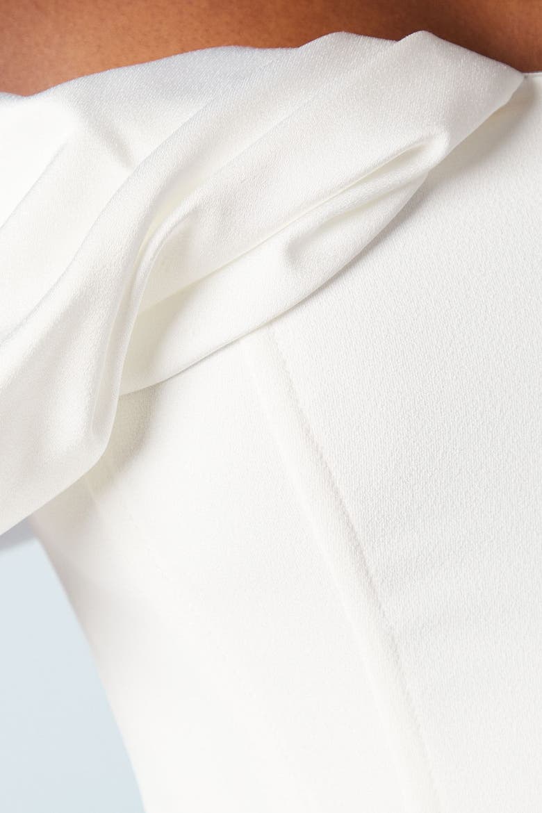 Corset Sleeve Wedding Dress, Alternate, color, Ivory