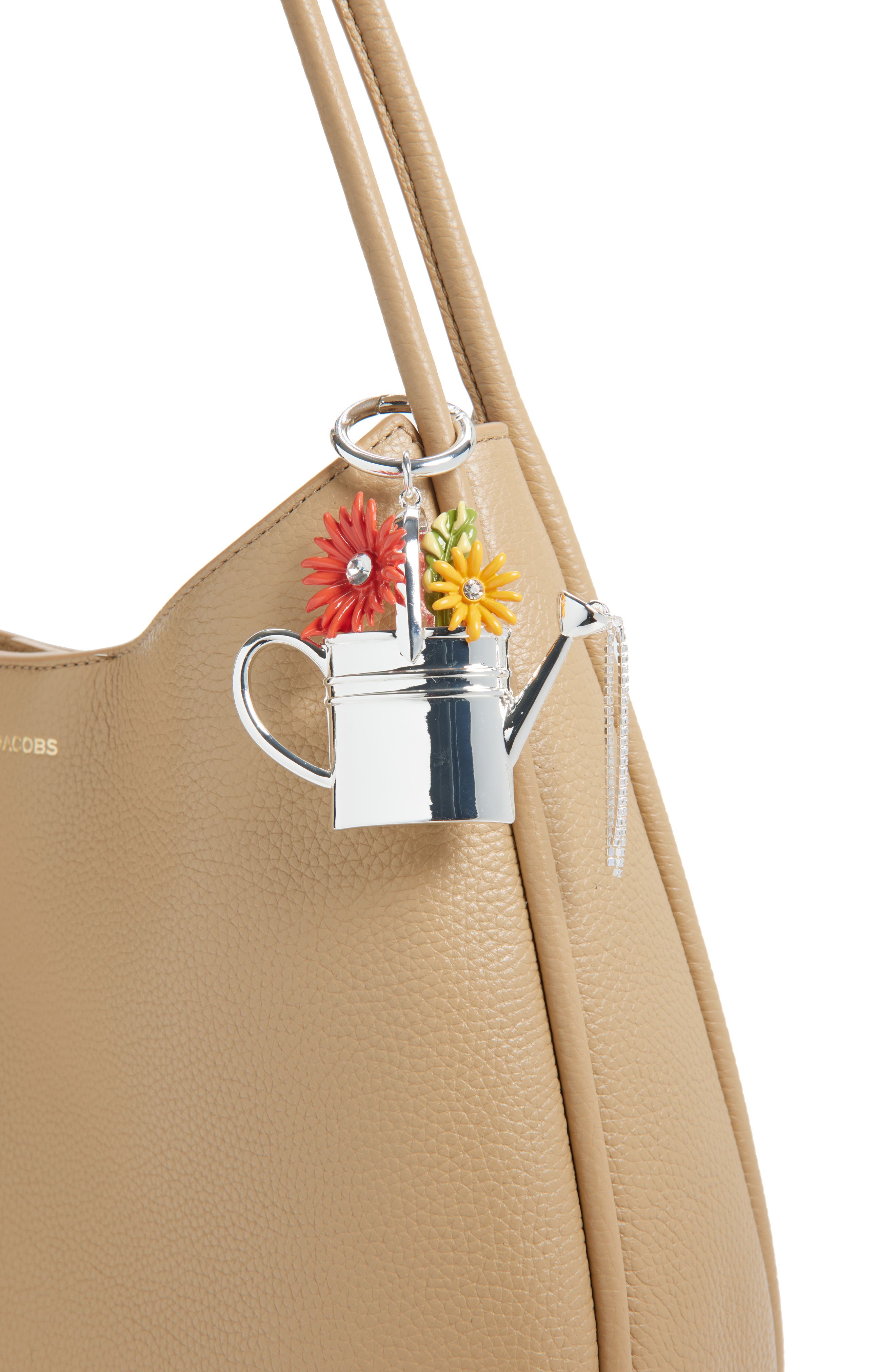 Chelsea28 Watering Can Bag Charm, Alternate, color, Orange Multi- Silver