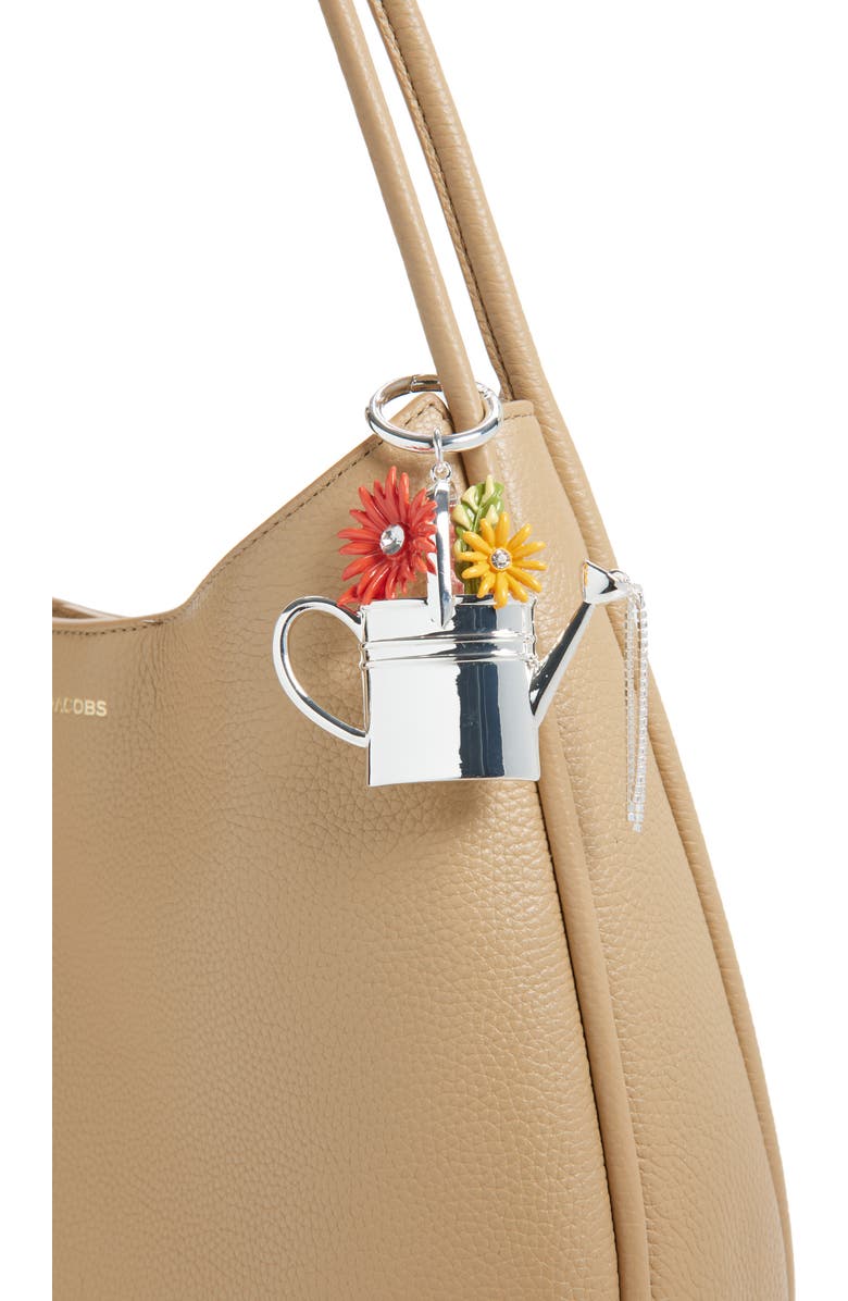 Chelsea28 Watering Can Bag Charm, Alternate, color, Orange Multi- Silver