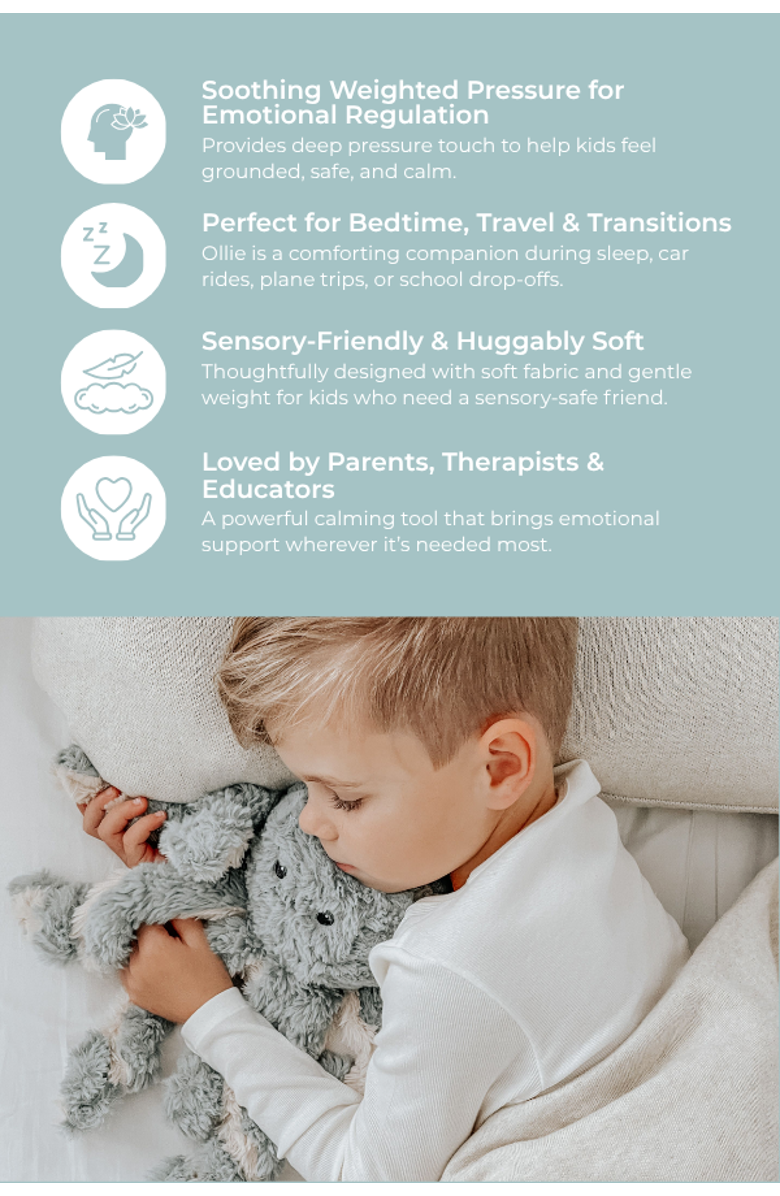 Mindful and Co Kids Microwavable and Weighted Plush Buddies, Alternate, color, Ollie The Octopus