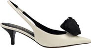 Madison Maison x Roberto Festa Istinya Flower Leather Slingback Kitten Heel