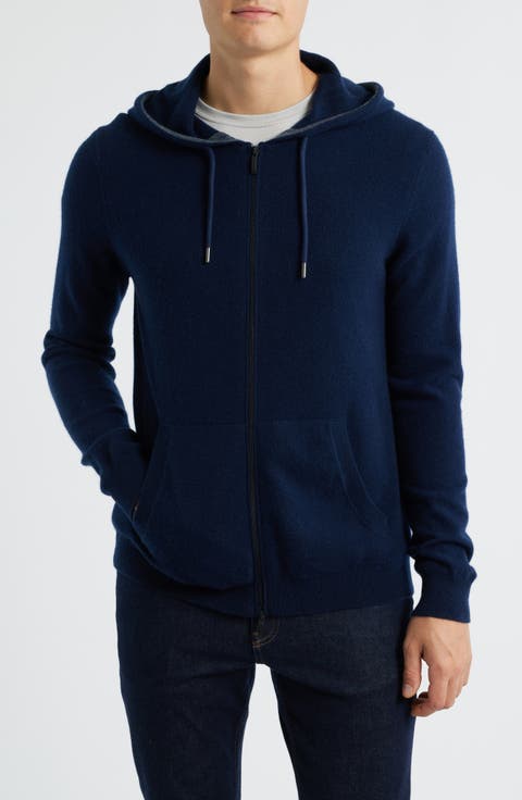 Xander Cashmere Hooded Zip Cardigan