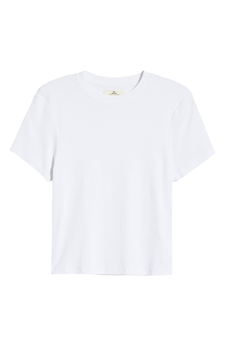 Rip Curl Classic Fitted Stretch Cotton T-Shirt, Main, color, White