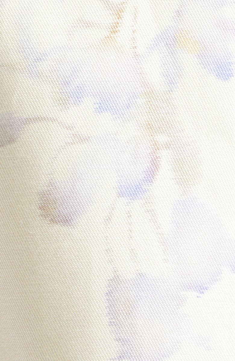 Zimmermann Luna Tuck Silk & Cotton Shorts, Alternate, color, Cream Dahlia