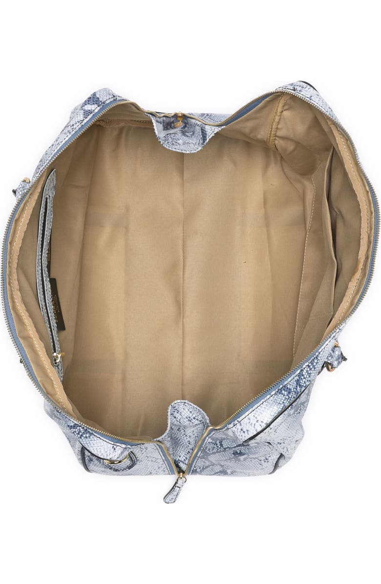 Persaman New York Angelina Python Snake Skin Print Duffel Bag, Alternate, color,