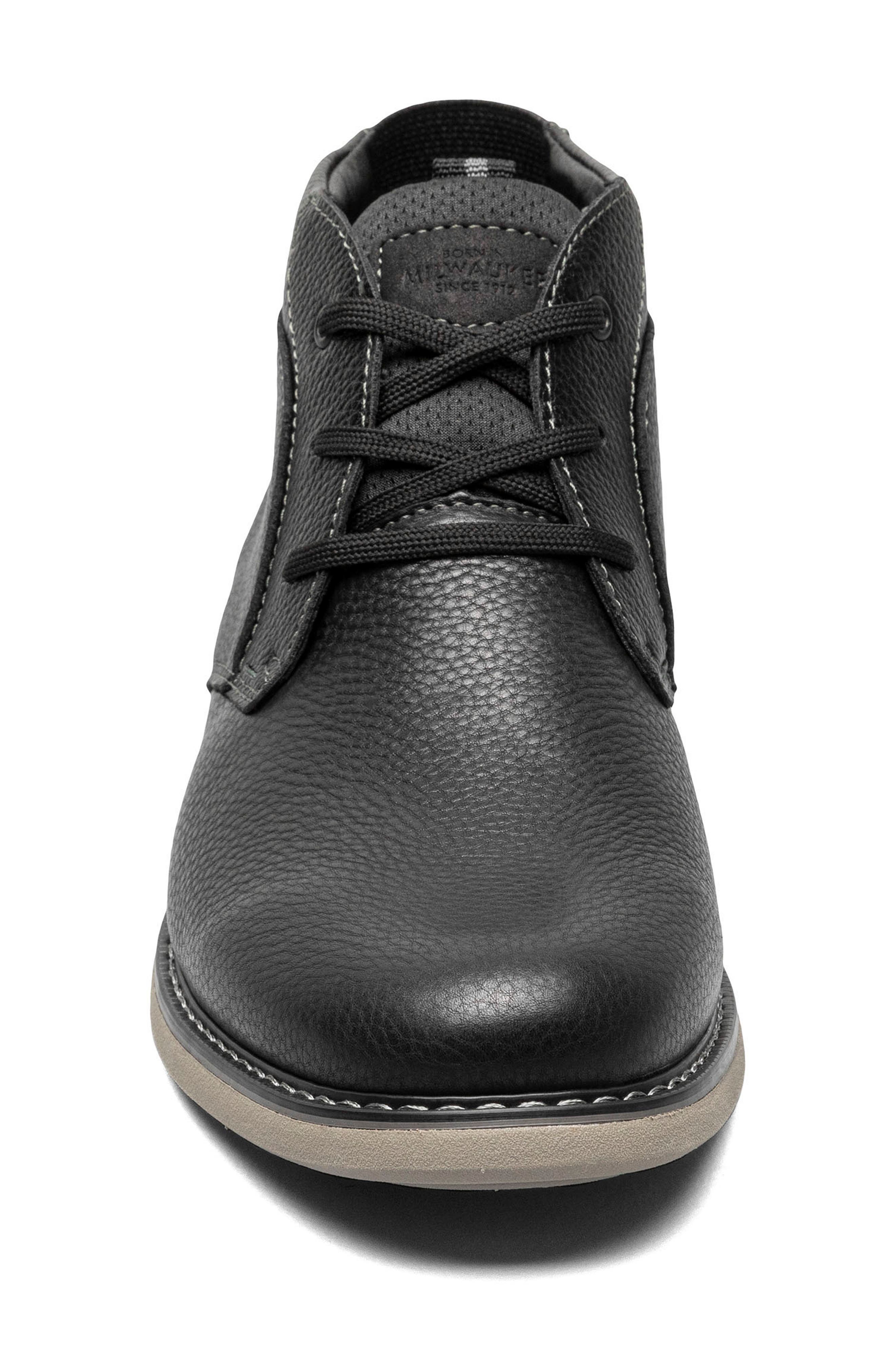 NUNN BUSH Otto Plain Toe Chukka Boot - Wide Width Available, Alternate, color, Black Tumbled