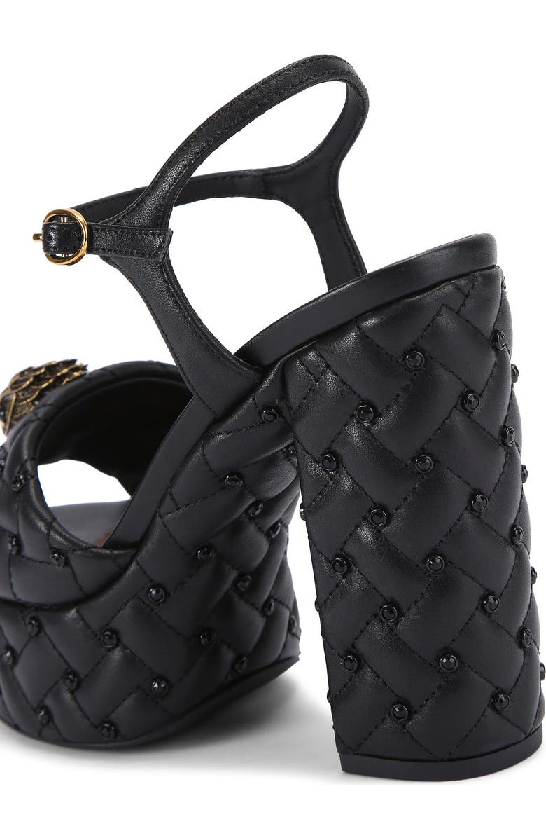 Kurt Geiger London Kensington Platform Sandal, Alternate, color, Charcoal