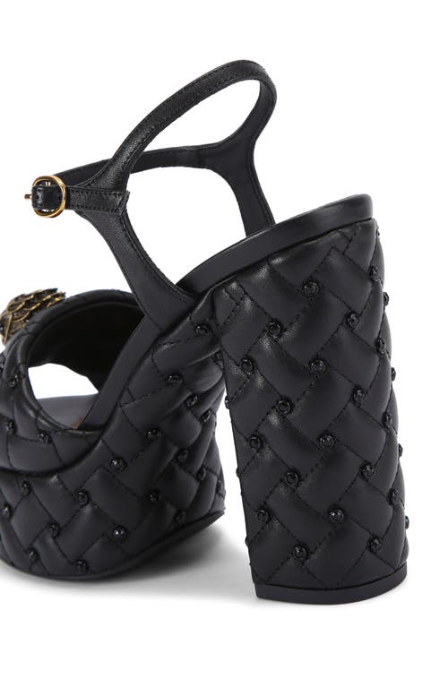 Kurt Geiger London Kensington Platform Sandal In Charcoal