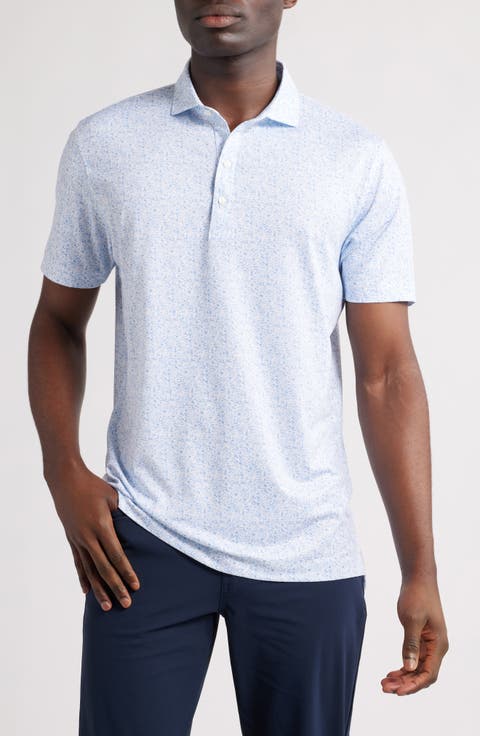 Boggings Mushroom Print PREP-FORMANCE Golf Polo