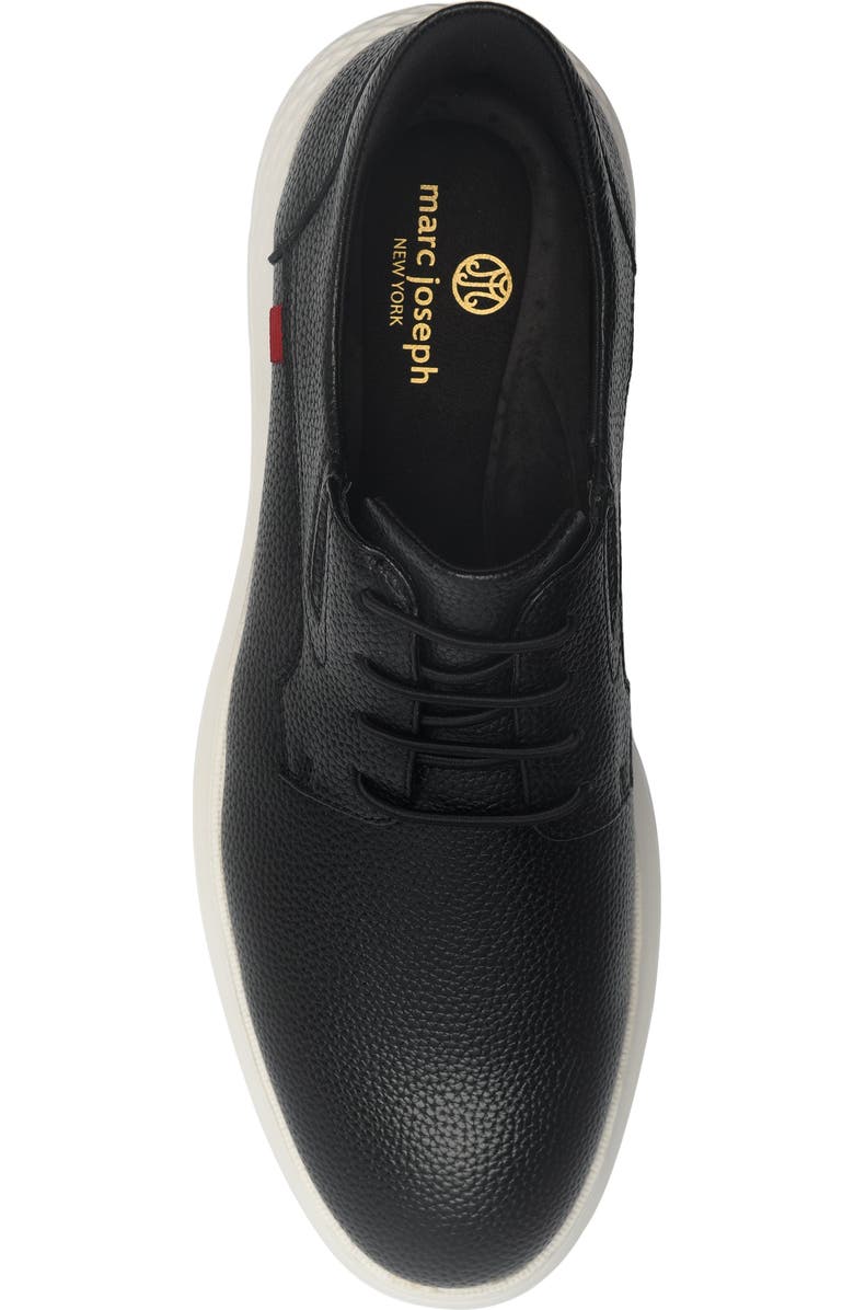 Marc Joseph New York Brooks Hands Free Technology Leather Plain Toe Casual Oxford, Alternate, color, Black Grainy Leather