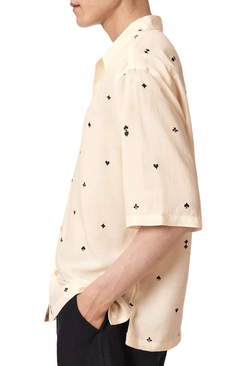 Cardsuit Camp Shirt, Alternate, color, ECRU