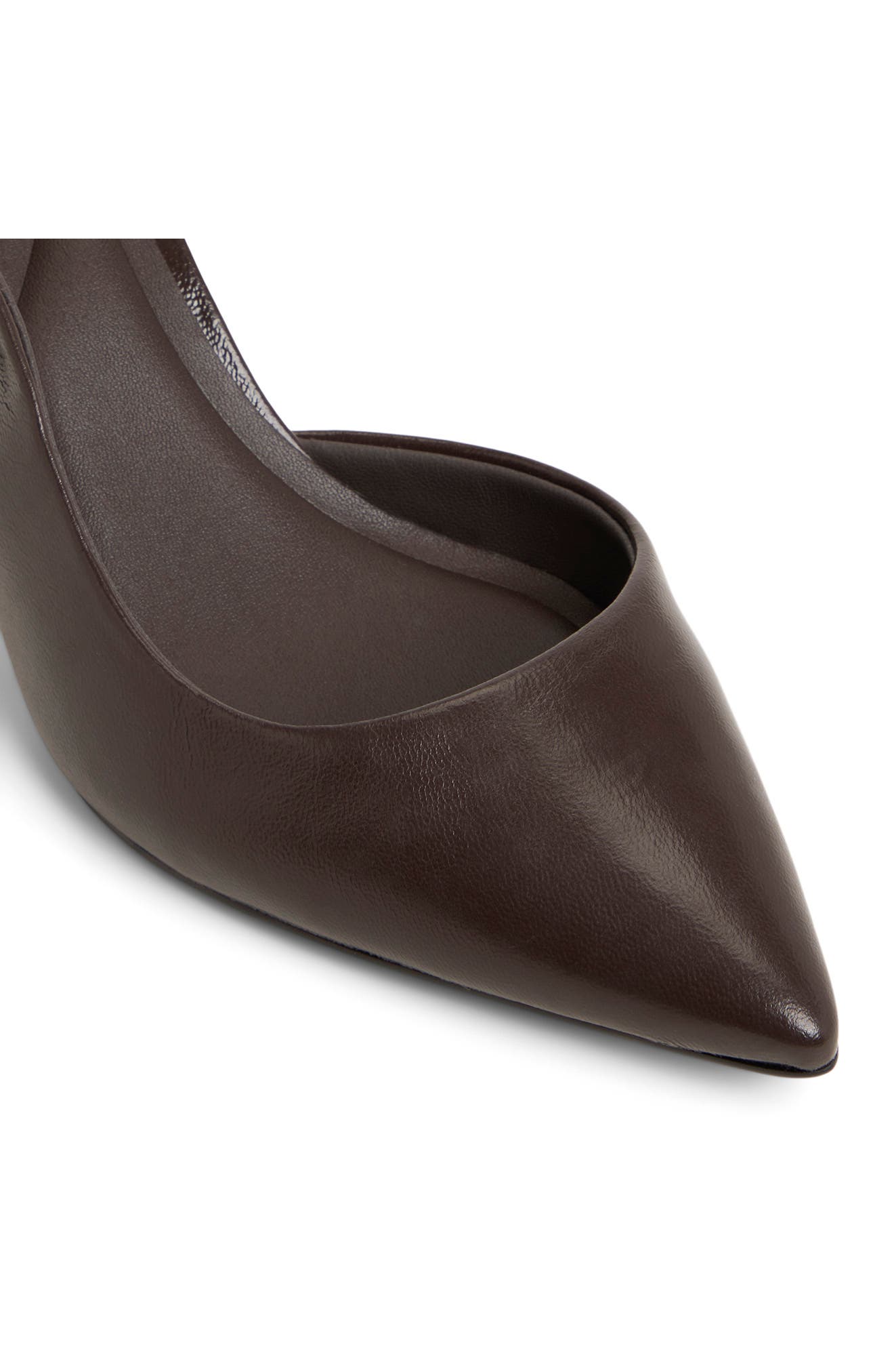 Ted Baker London Esme Pointed Toe Slingback Pump, Alternate, color, Dark Brown