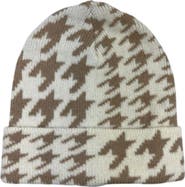 MARCUS ADLER Houndstooth Cuff Beanie