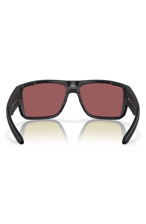 Costa Del Mar Catherine 57mm Polarized Phantos Sunglasses In Matte Black/gold Mirror