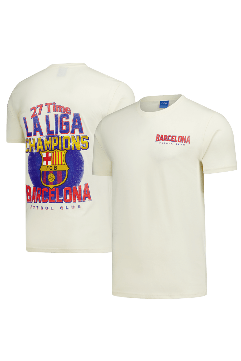 Unisex Peace Collective Cream Barcelona Champion T-Shirt, Main, color, Cream