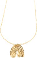 COG Leaf Pendant - 14K Gold Plate