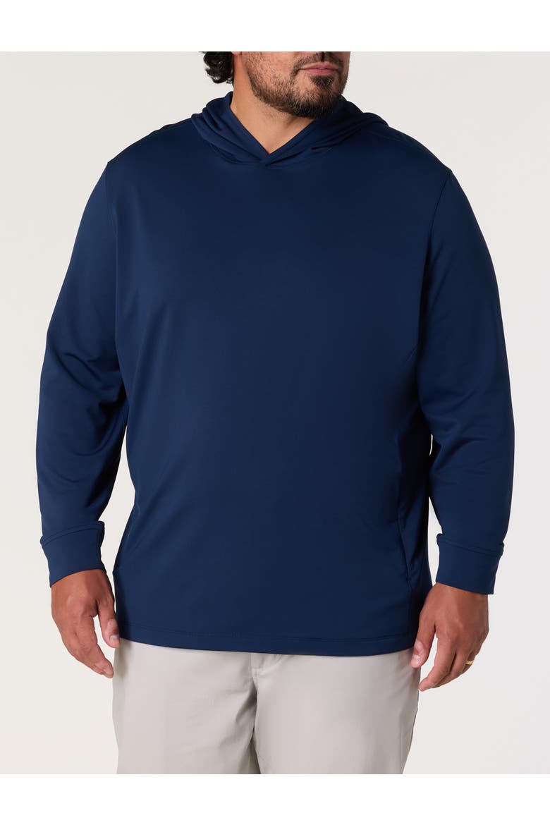 Big & Tall Performance Clubhouse Hoodie, Alternate, color, BLUE BLAZER