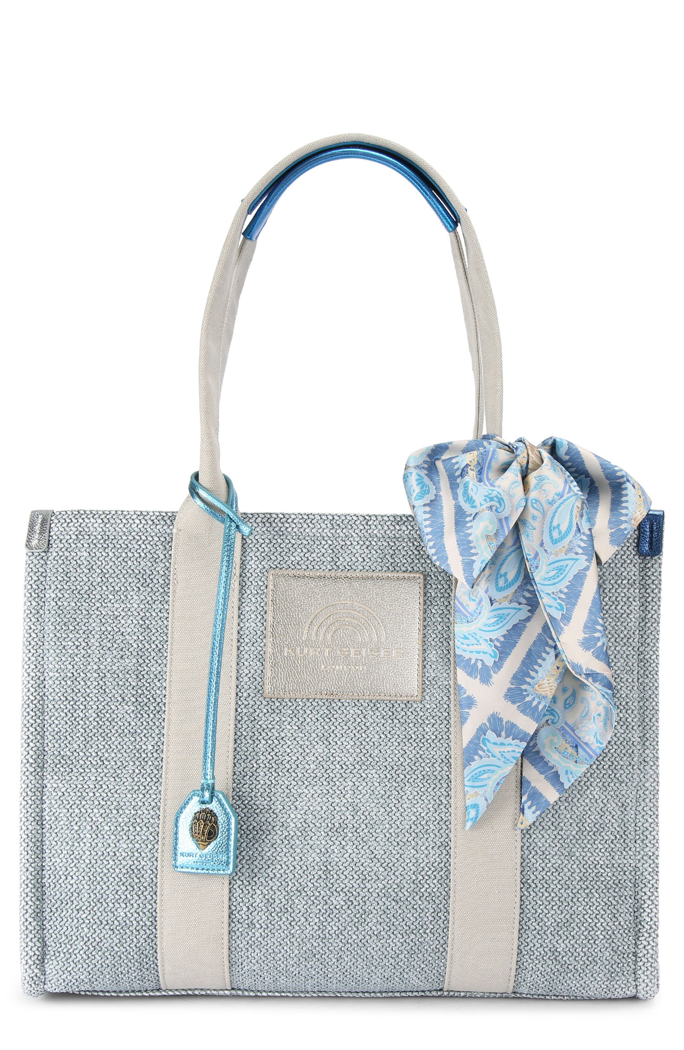 Kurt Geiger London Large Southbank Woven Tote, Main, color, 