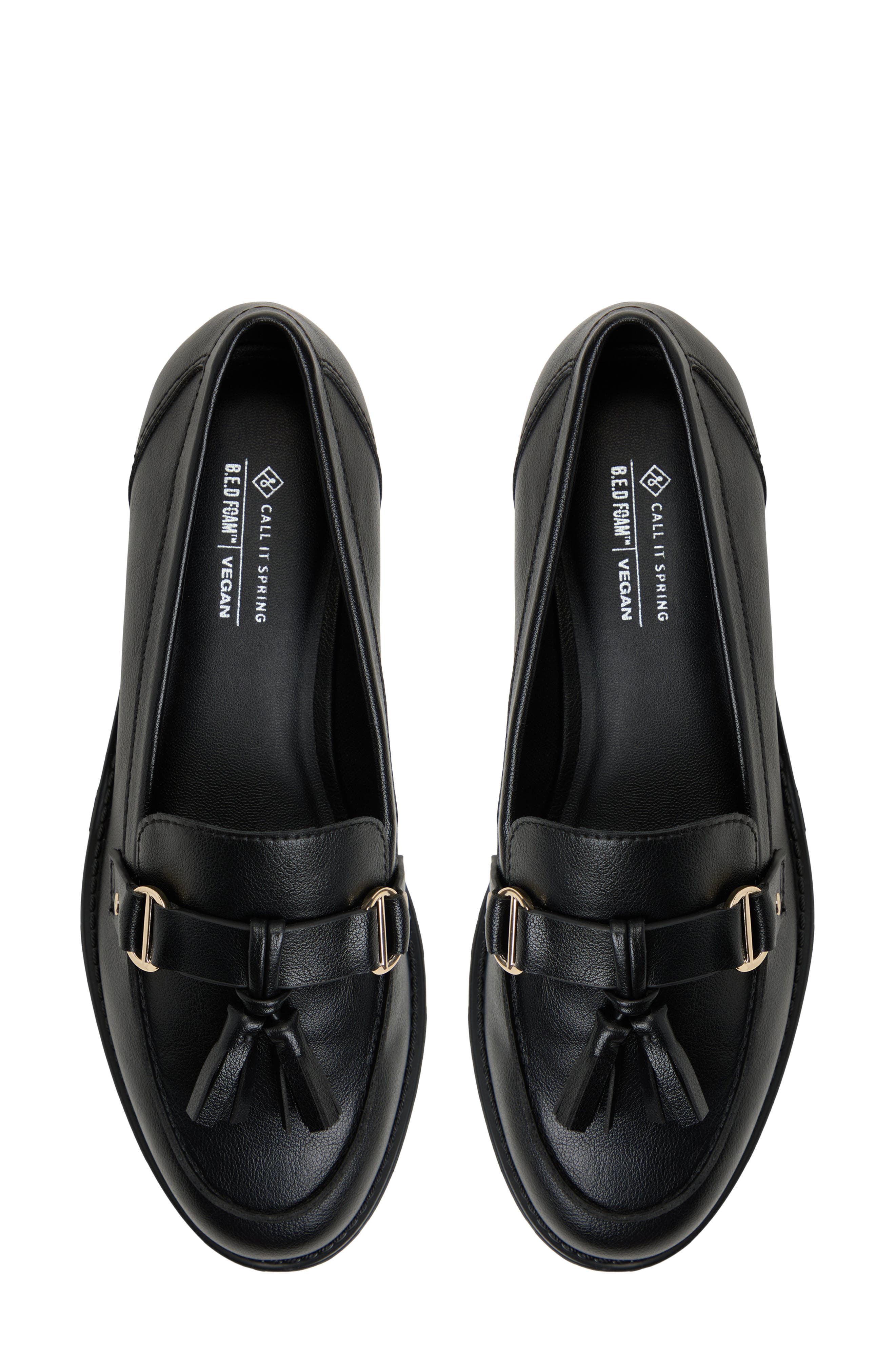 Call It Spring By Aldo Attina Tassel Loafer, Alternate, color, Black