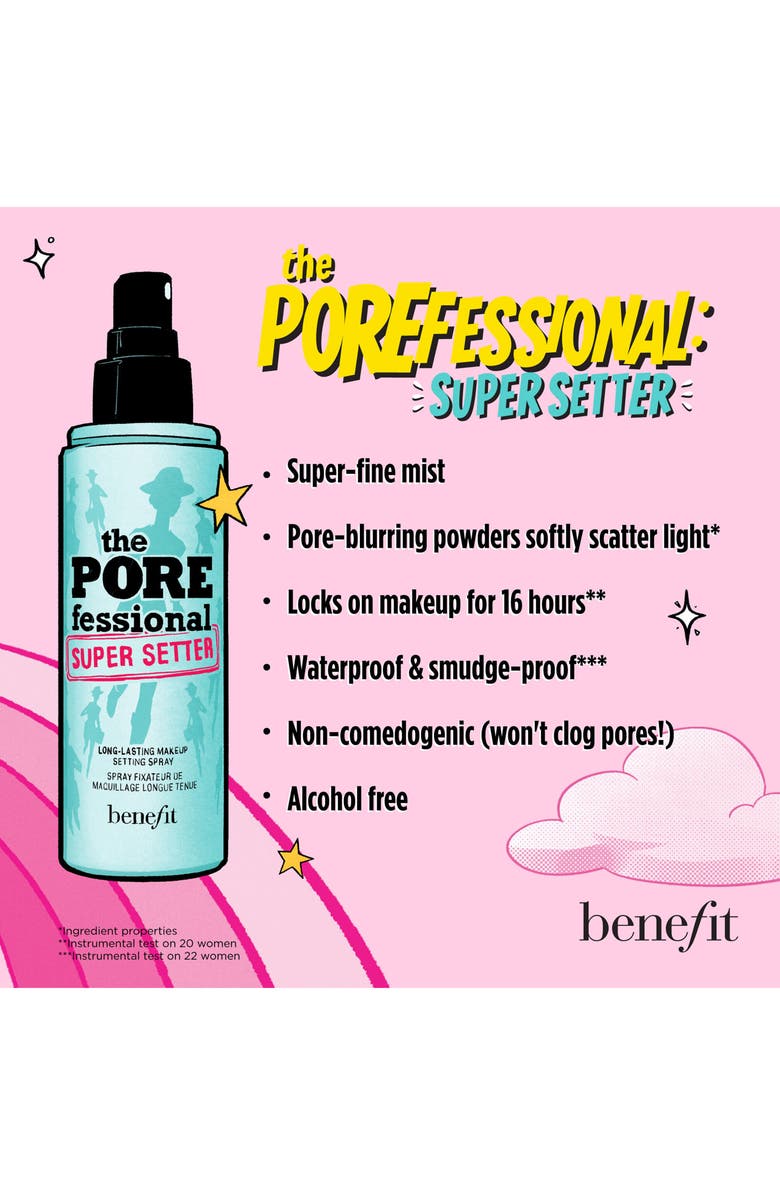 Benefit Cosmetics The POREfessional Super Setter Long Lasting Makeup Spray, Alternate, color, 