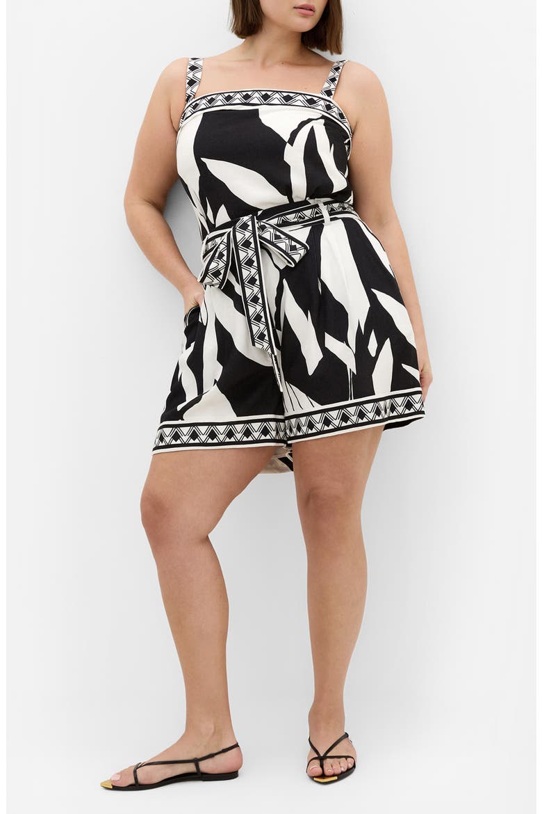 Contrast Border Sleeveless Top, Alternate, color, MIRAGE BDR