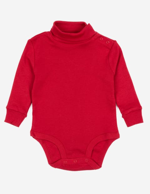 Baby Turtleneck Bodysuit, Cotton Long Sleeve