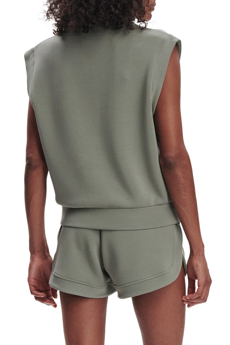 Loretta Sleeveless Half Zip, Alternate, color, SHADOW