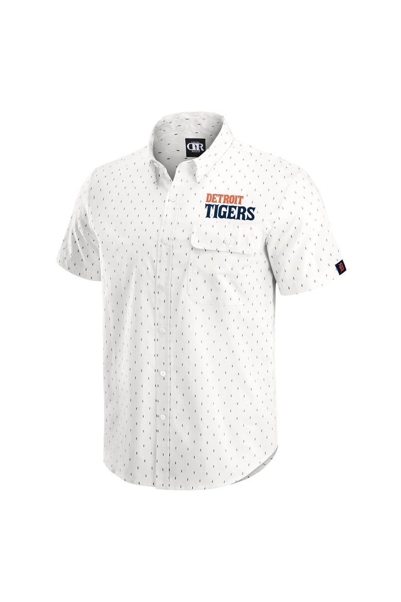 Men's Darius Rucker Collection by Fanatics  Cream Detroit Tigers Printed Button-Down Shirt, Alternate, color, Cream