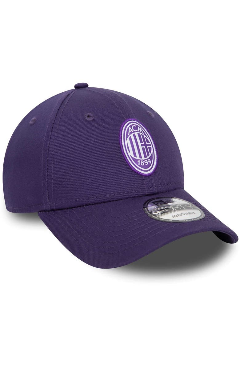 New Era Men's New Era Purple AC Milan Seasonal 9FORTY Adjustable Hat, Alternate, color, 