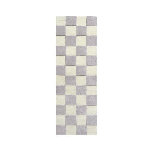 Maison Deux Checkerboard Rug in Lilac /White  product