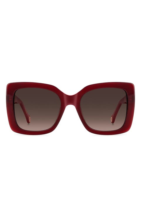 54mm Gradient Square Sunglasses