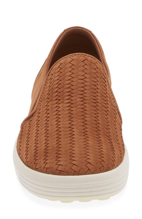 Ecco Soft 7 Slip-on Sneaker In Camel