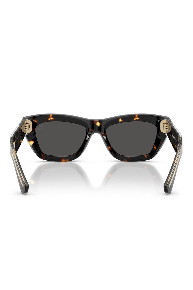 52mm Cat Eye Sunglasses, Alternate, color, YELLOW HAVANA / DARK GREY