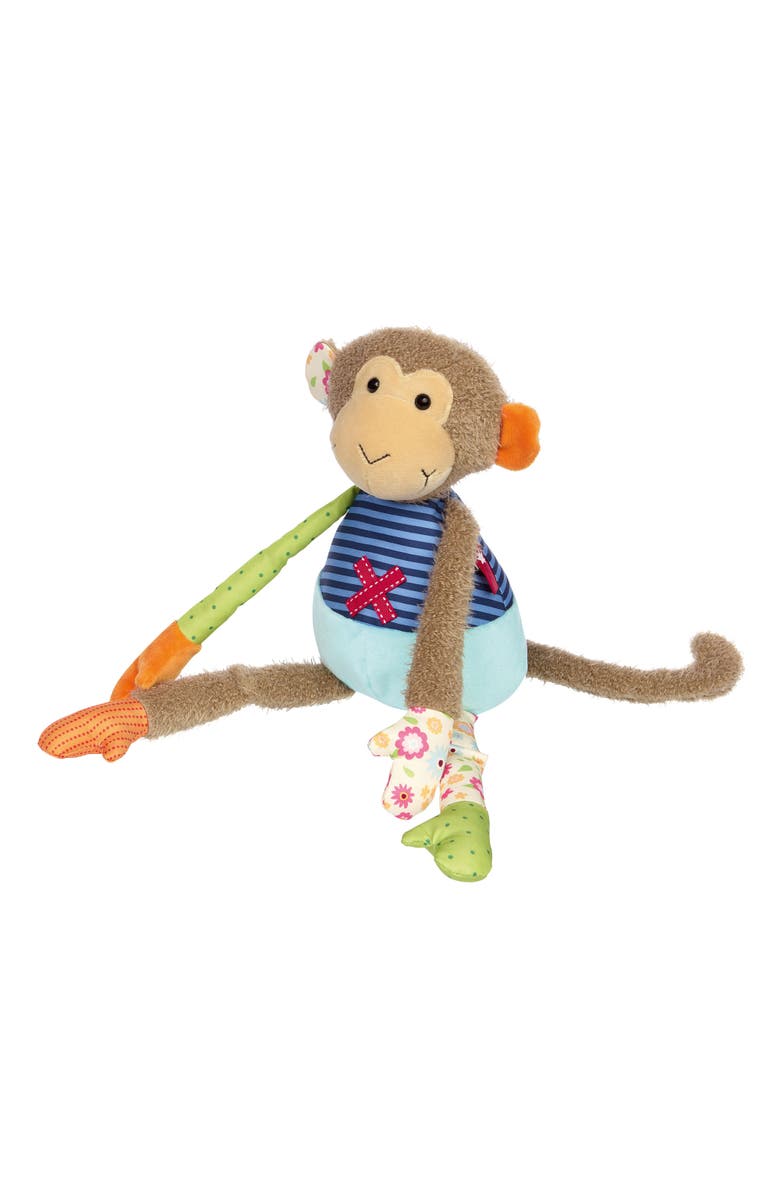 sigikid Patchwork Monkey Plush Toy, Main, color, Multicolored