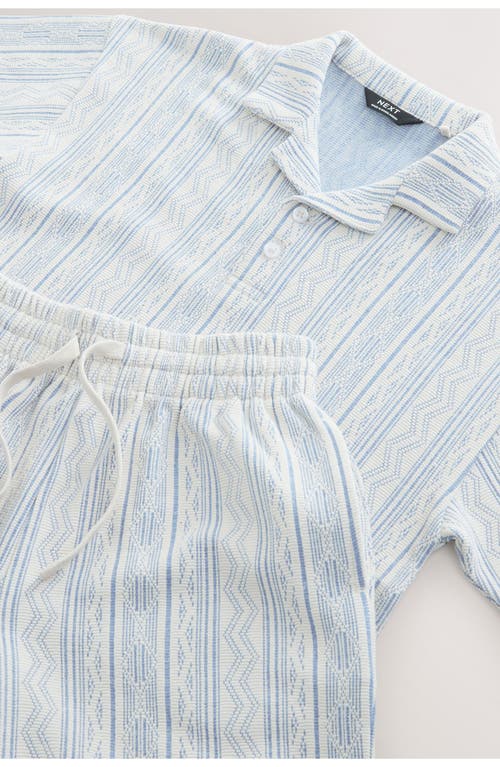 Next Kids' Stripe Polo & Shorts Set