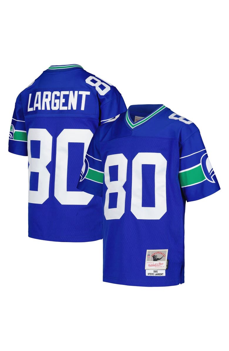 Mitchell & Ness Youth Mitchell & Ness Steve Largent Royal Seattle Seahawks 1985 Retired Player Legacy Jersey, Main, color, Royal