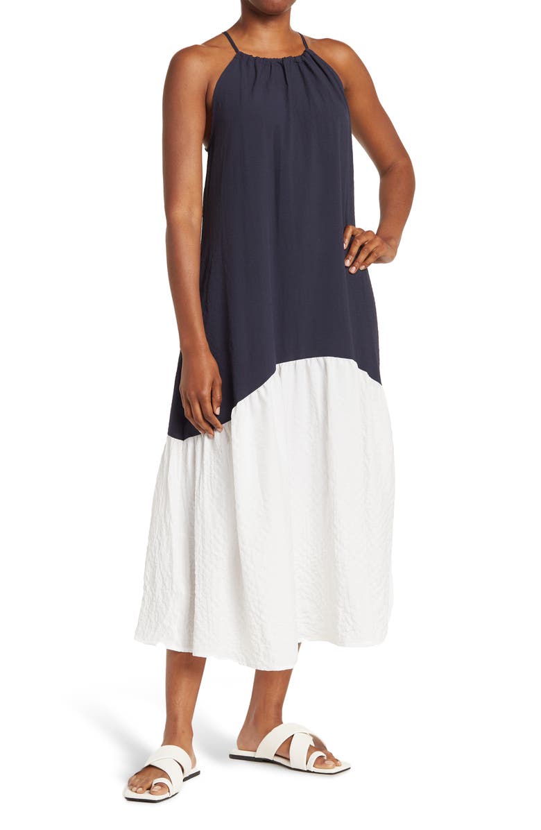 STITCHDROP Pasitano Two-Tone Dress, Main, color, 