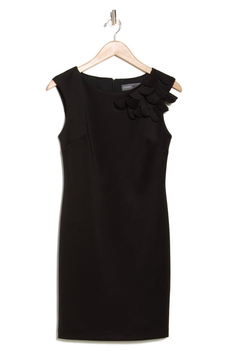 Julia Jordan Floral Sleeveless Sheath Dress, Alternate, color, Black