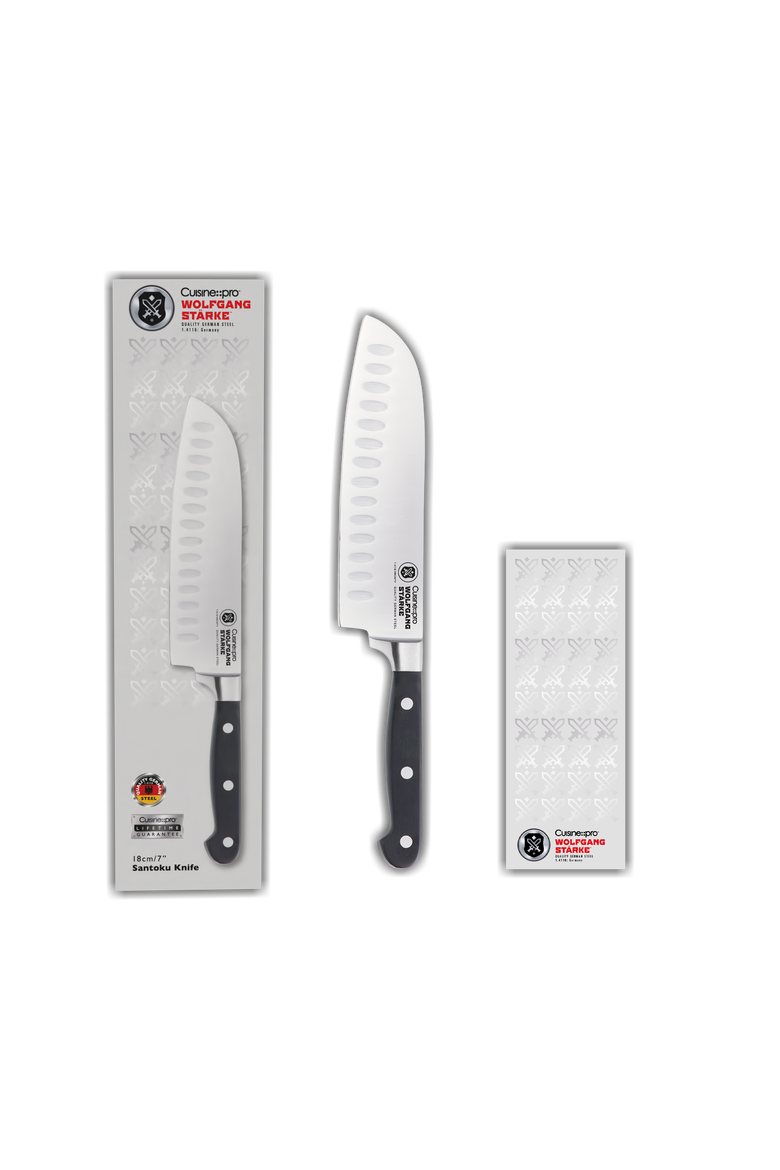 WOLFGANG STARKE 7" Santoku, Alternate, color, Black