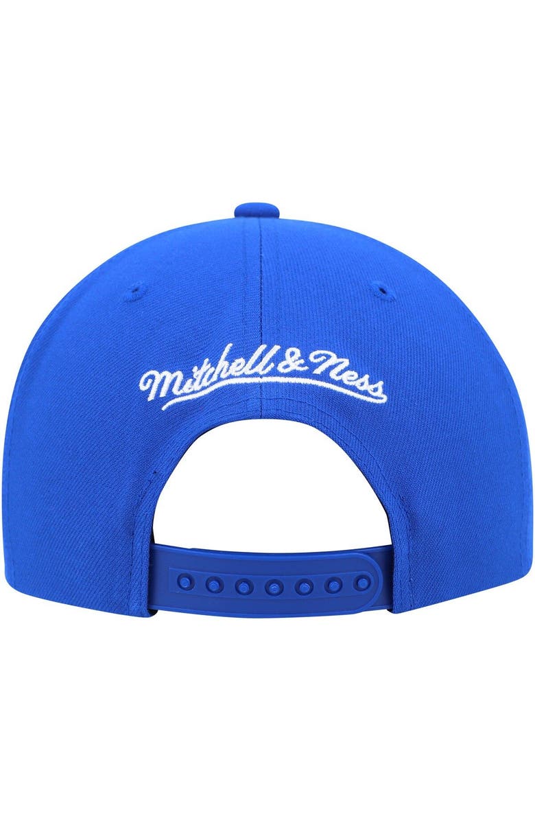 Mitchell & Ness Men's Mitchell & Ness Blue New York Rangers Vintage Hat Trick Snapback Hat, Alternate, color,