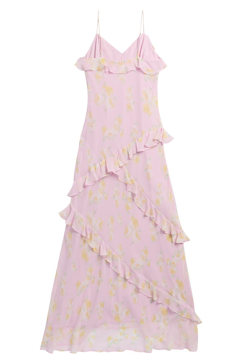 Kids' Mini Rialto Floral Ruffle Trim Dress, Alternate, color, WISTERIA SUN